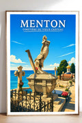 Affiche Menton Cimetière du Vieux-Château