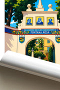 Affiche Menton Jardin Fontana Rosa