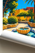 Affiche Menton Jardin du Campanin