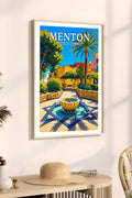 Affiche Menton Jardin du Campanin