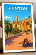 Affiche Menton La Promenade