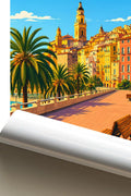 Affiche Menton La Promenade