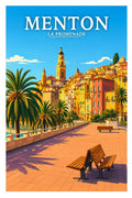 Affiche Menton La Promenade