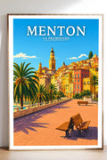 Affiche Menton La Promenade