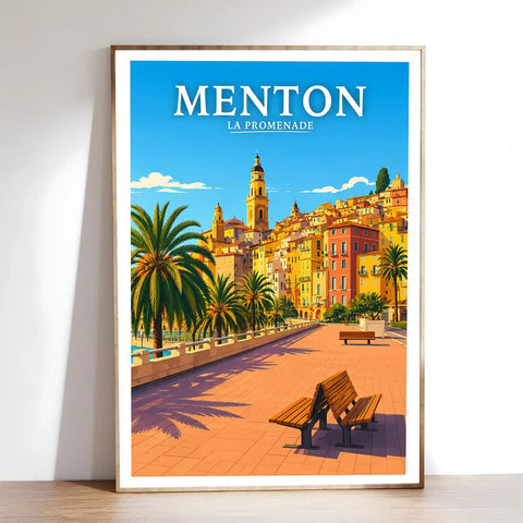 Affiche Menton La Promenade