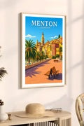 Affiche Menton La Promenade