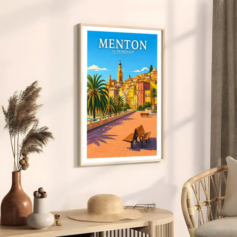 Affiche Menton La Promenade