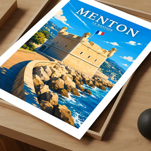Affiche Menton Le Bastion