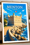 Affiche Menton Le Bastion