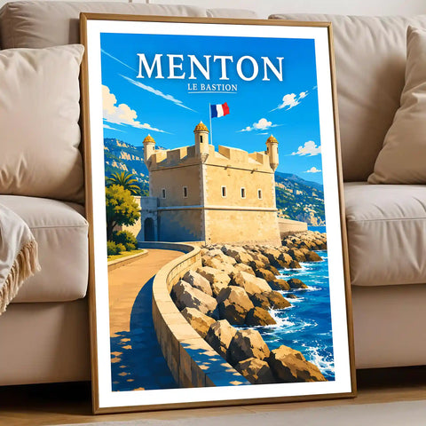 Affiche Menton Le Bastion