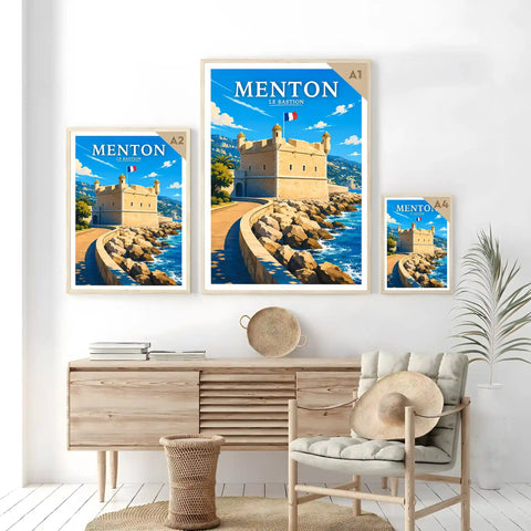 Affiche Menton Le Bastion