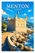 Affiche Menton Le Bastion