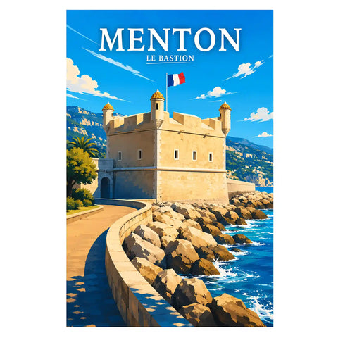Affiche Menton Le Bastion