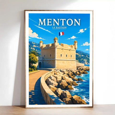 Affiche Menton Le Bastion