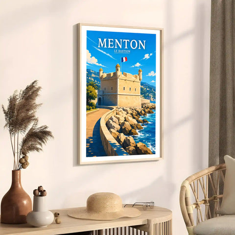 Affiche Menton Le Bastion
