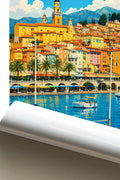 Affiche Menton Le Vieux Port