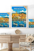 Affiche Menton Le Vieux Port