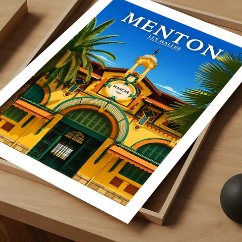 Affiche Menton Les Halles