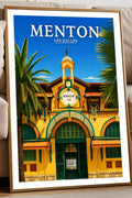 Affiche Menton Les Halles