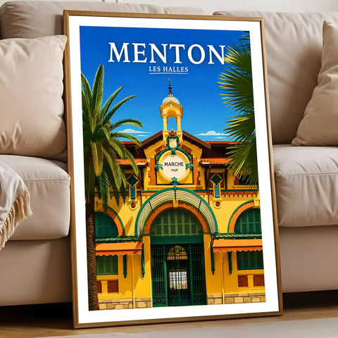 Affiche Menton Les Halles