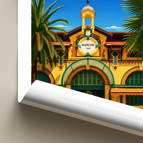 Affiche Menton Les Halles