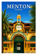 Affiche Menton Les Halles