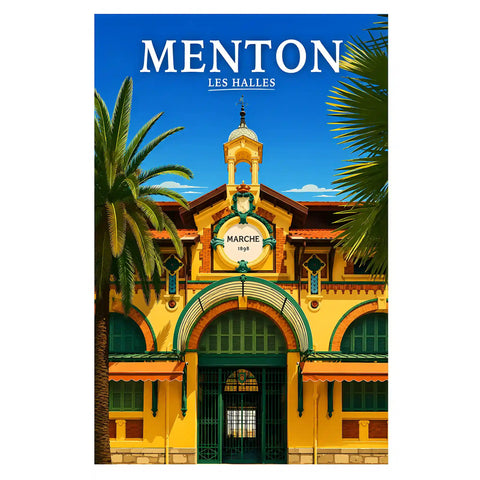 Affiche Menton Les Halles