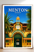 Affiche Menton Les Halles