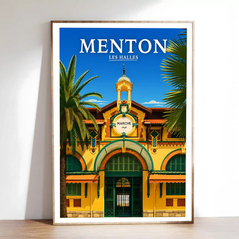 Affiche Menton Les Halles