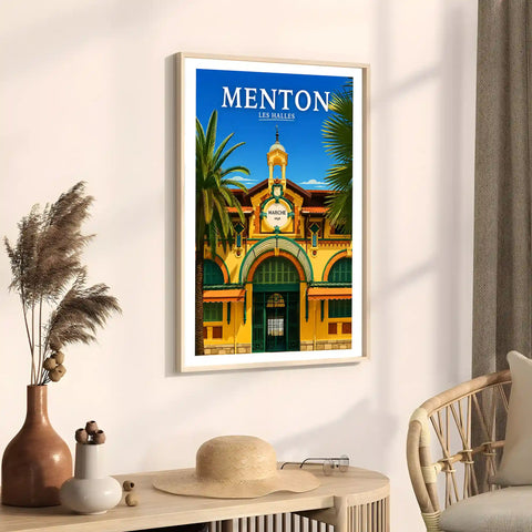 Affiche Menton Les Halles