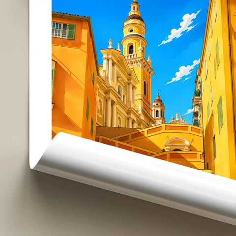 Affiche Menton Les Rampes Saint-Michel