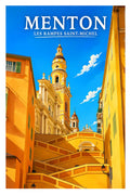 Affiche Menton Les Rampes Saint-Michel
