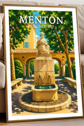 Affiche Menton Place aux Herbes
