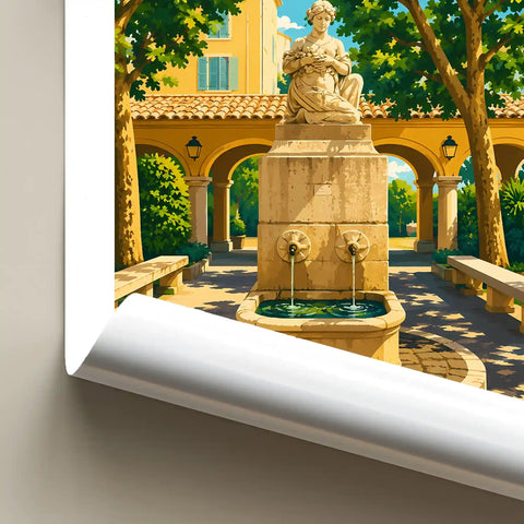 Affiche Menton Place aux Herbes