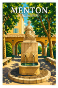 Affiche Menton Place aux Herbes