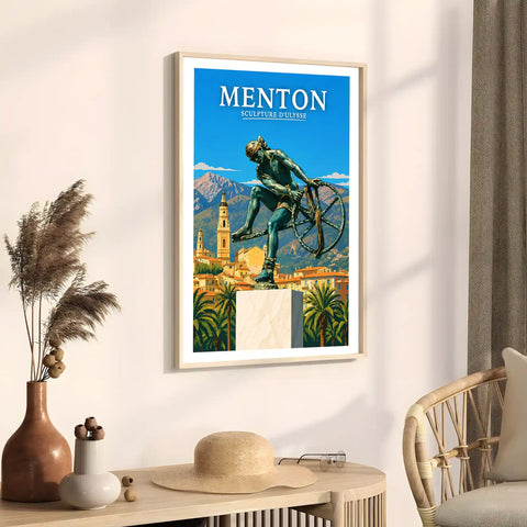 Affiche Menton Sculpture d'Ulysse