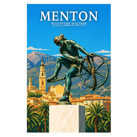 Affiche Menton Sculpture d'Ulysse