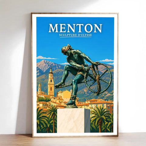 Affiche Menton Sculpture d'Ulysse