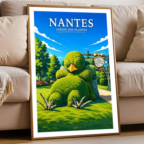 Affiche Nantes Jardin des Plantes