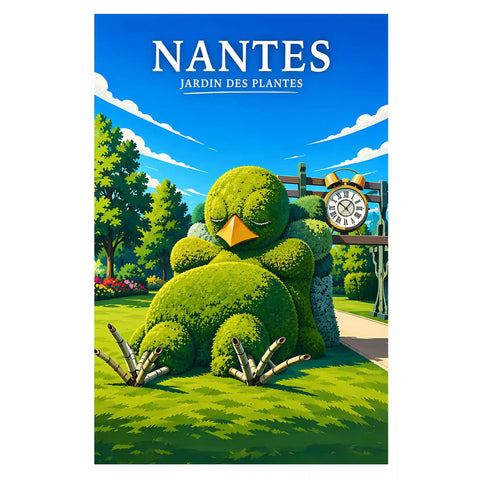 Affiche Nantes Jardin des Plantes