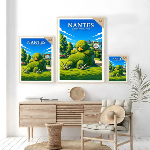 Affiche Nantes Jardin des Plantes