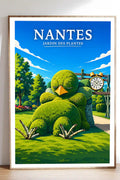 Affiche Nantes Jardin des Plantes
