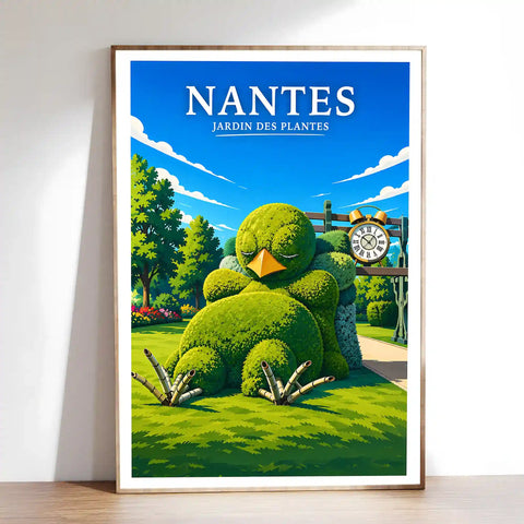 Affiche Nantes Jardin des Plantes