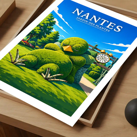 Affiche Nantes Jardin des Plantes