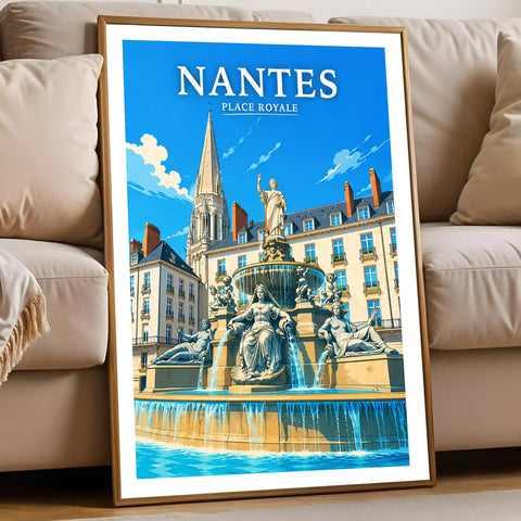 Affiche Nantes Place Royale
