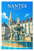 Affiche Nantes Place Royale