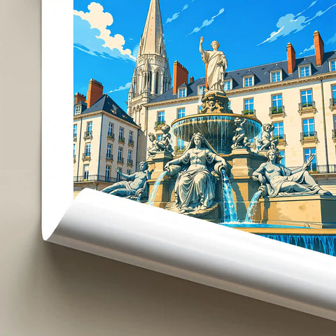 Affiche Nantes Place Royale