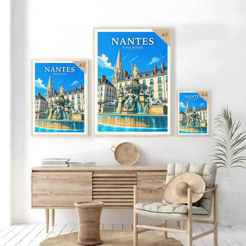 Affiche Nantes Place Royale