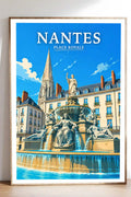 Affiche Nantes Place Royale