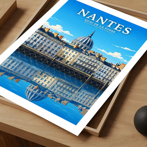 Affiche Nantes Quai de la Fosse
